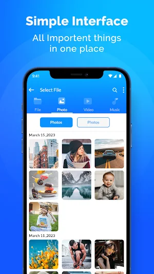 InstantShare - Transfer files Screenshot 1