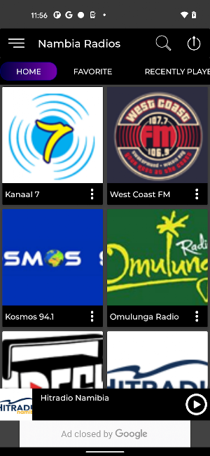 Namibia Radios + Recorder Screenshot 1