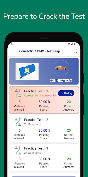 Connecticut DMV Permit Prep Screenshot 2