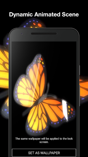 3d Butterfly Live Wallpaper Screenshot 1