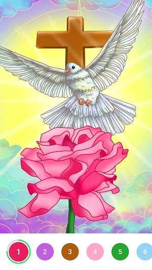 Christ Paint: Color by Number Screenshot 0