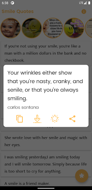 Smile Quotes and Sayings Screenshot 1