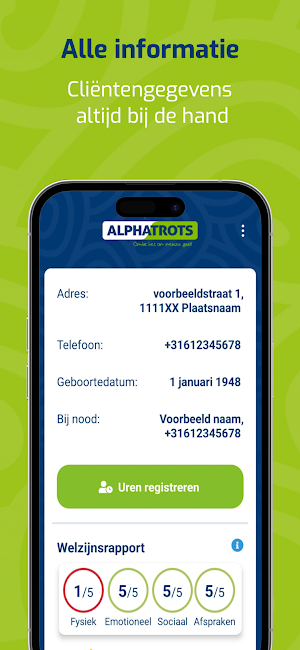 Alphatrots Signalerings App Screenshot 3