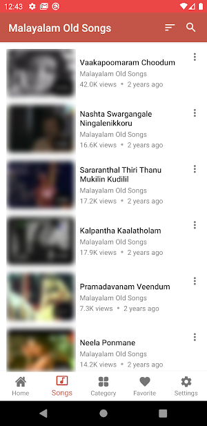 Malayalam Old Songs Screenshot 2