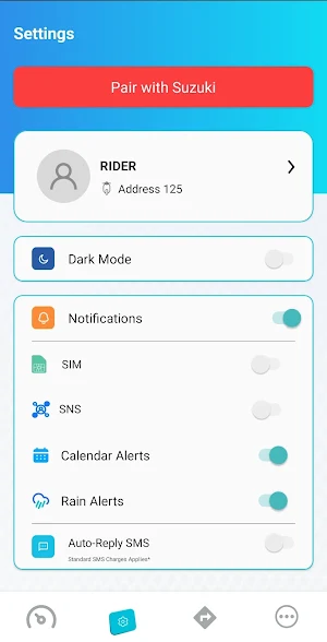 SUZUKI RIDE CONNECT App Screenshot 2