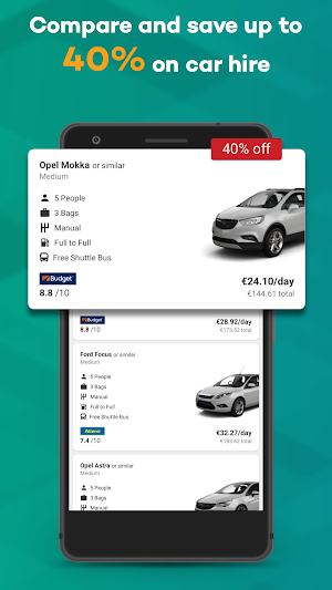 Argus Car Hire App Screenshot 1