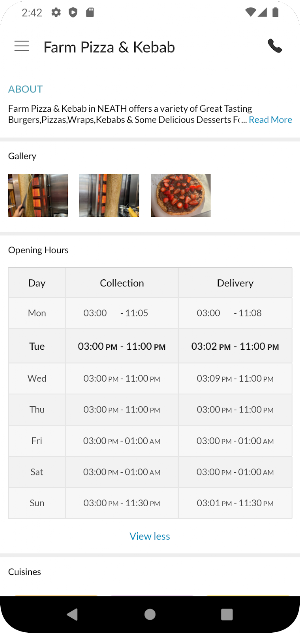 Farm Pizza & kebab Screenshot 3