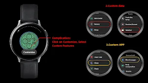 Solid Dark Green For Wear OS Screenshot 1