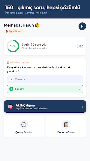 Ehliyet Sınavı Çıkmış Sorular Screenshot 0