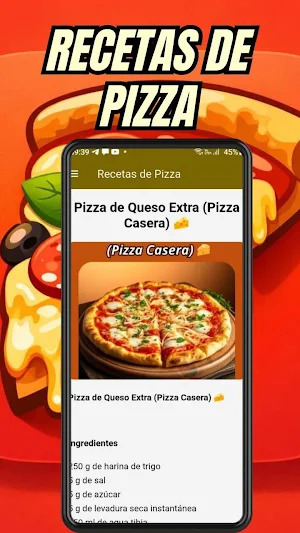 Recetas de Pizza Screenshot 2