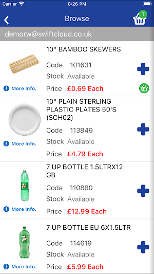 Restaurant Wholesale Screenshot 2