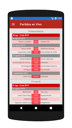 Chilean Soccer Live Screenshot 2