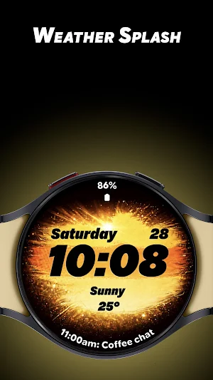 Weather Splash - Watch face Screenshot 0