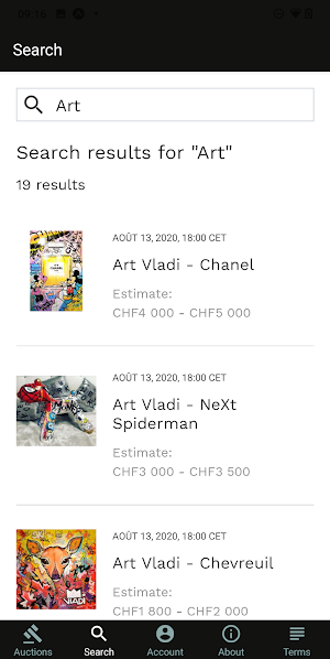 TGP Auction Live Bidding Screenshot 2