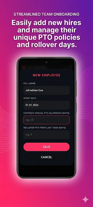 PTO & Leave Tracker Screenshot 3