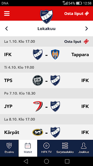HIFK Screenshot 1