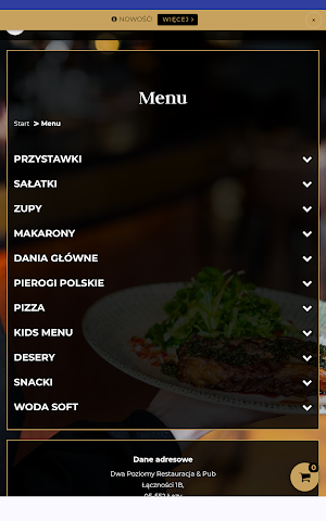 Dwa Poziomy Restauracja & Pub Screenshot 2