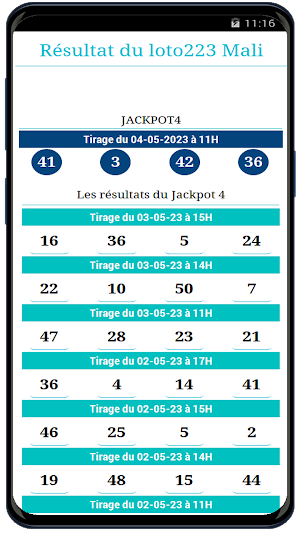 Résultat Loto Mali Screenshot 1