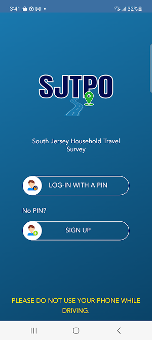 South Jersey Travel Survey Screenshot 0
