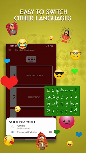 Kurdish Keyboard 2020 - Kurdish Language Keyboard Screenshot 3