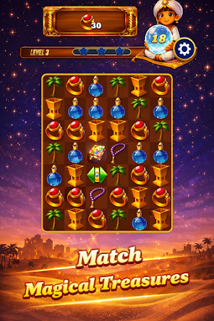 Desert Treasures – Match 3 Screenshot 0