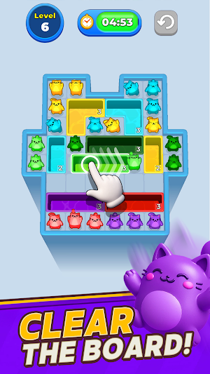 Drop Kitty : Color Puzzle Screenshot 1