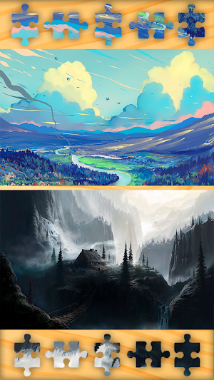 Landscape Puzzles Jigsaw Games Screenshot 3