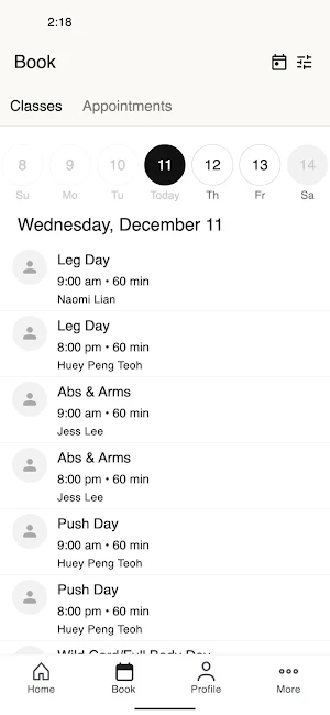 GymSisters Screenshot 1