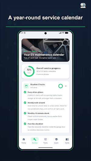 EV Maintenance for Owners App Screenshot 1