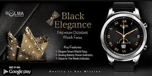 Rolma Black Elegance Watchface Screenshot 0