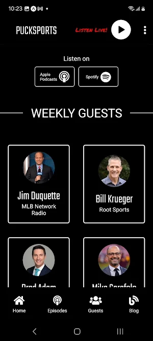PuckSports Mobile Screenshot 1