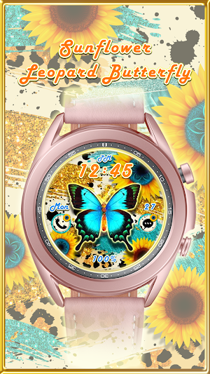 Sunflower Leopard_Watchface Screenshot 0