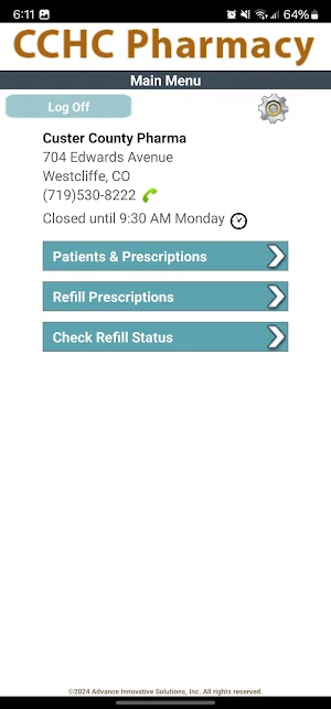 CCHC Pharmacy Screenshot 1