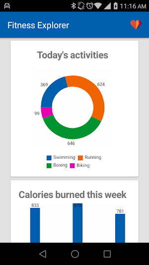 Fitness Explorer Screenshot 1