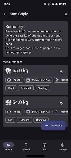 GripMeter Physio Screenshot 3