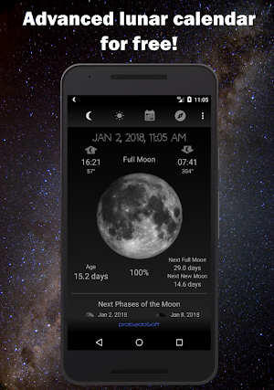 Moon Phase Calendar Screenshot 0