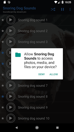 Snoring dog sounds ~ Sboard.pro Screenshot 1