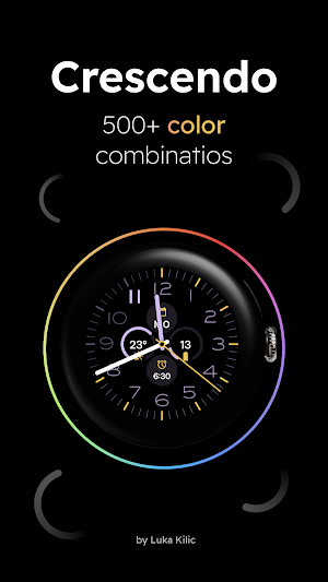 Crescendo - Analog Watch Face Screenshot 1