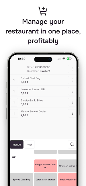 Flax Hospitality POS Screenshot 0