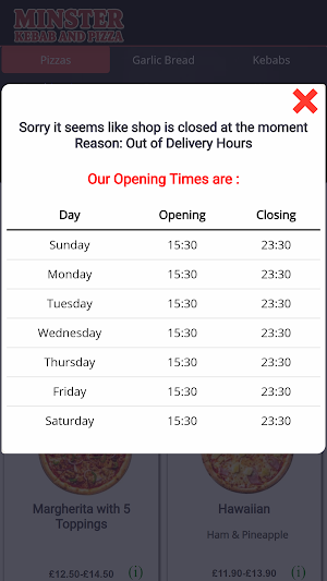Minster Kebab Pizza House Screenshot 1