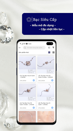 Bạc Siêu Cấp – Bán Sỉ Trang Sứ Screenshot 1