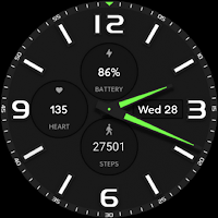 Mechanical Green watch face