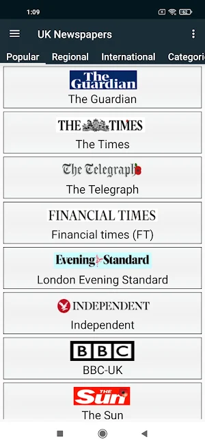 UK Newspapers Screenshot 0