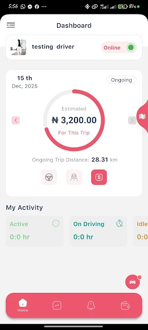 Turaride Driver: Drive & Earn Screenshot 2