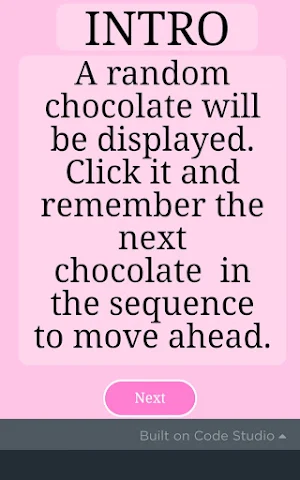 Chocolate Memory Game Screenshot 2