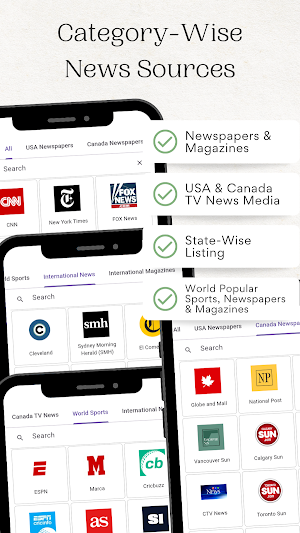 USA & Canada Newspapers & News Screenshot 1