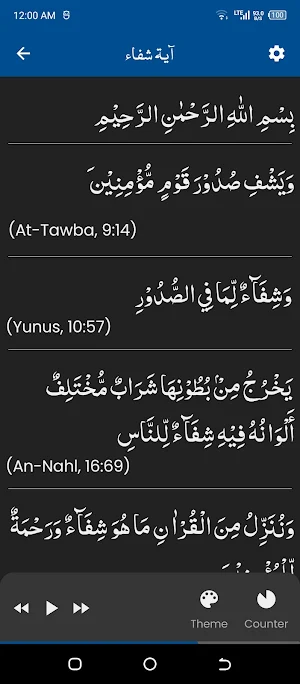 Ayat e Shifa آیات شفاء Screenshot 1