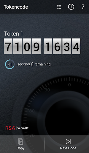 RSA SecurID Software Token Screenshot 1