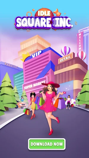 Idle Square Inc.: Mall Tycoon Screenshot 0