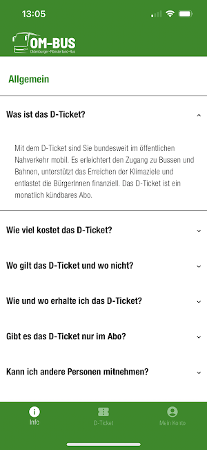 Deutschlandticket OM-Bus Screenshot 1